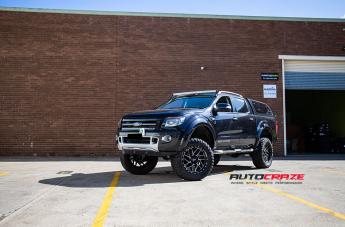 FORD RANGER MO985 GLOSS BLACK MACHINED